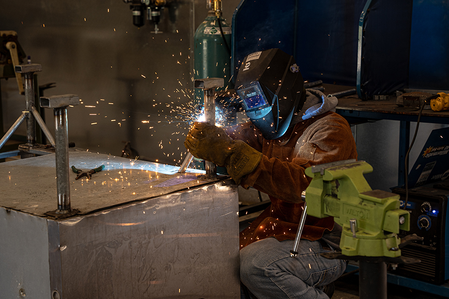 Student Welding